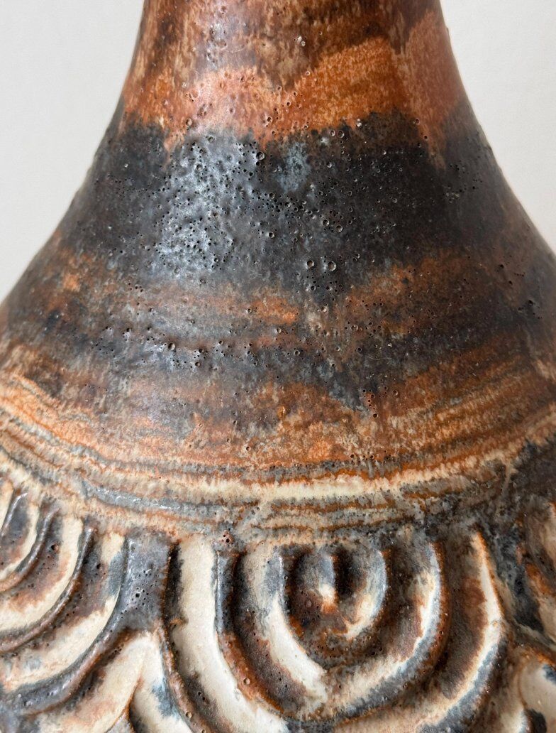 Lampe de table en grès de poterie danoise par Birte Vedel Howards, années 1960.