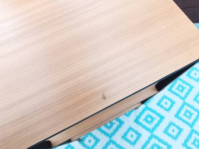 Serving table on casters