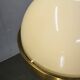 1970s NAPAKO Space Age Brass and Cream Pendant Light, Czechoslovakia