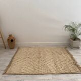Handmade wool Berber rug 122 x 159 CM