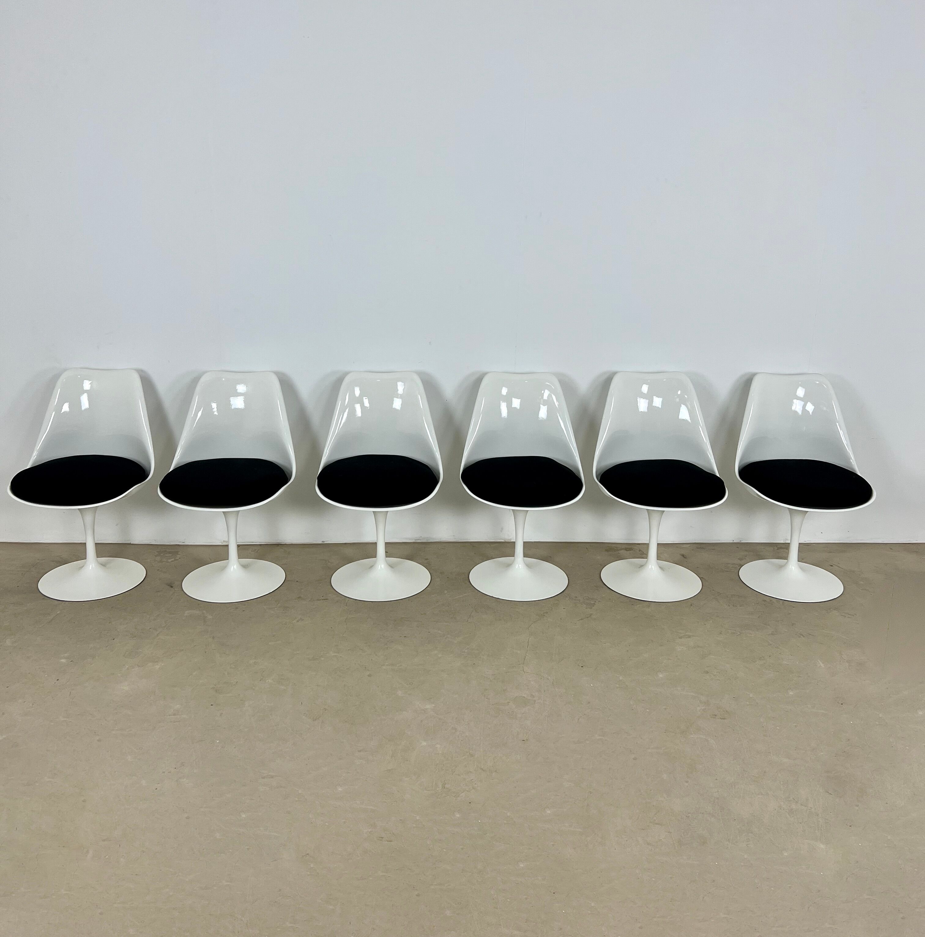Lot de 6 chaises Tulip d'Eero Saarinen pourr Knoll International , 1970S