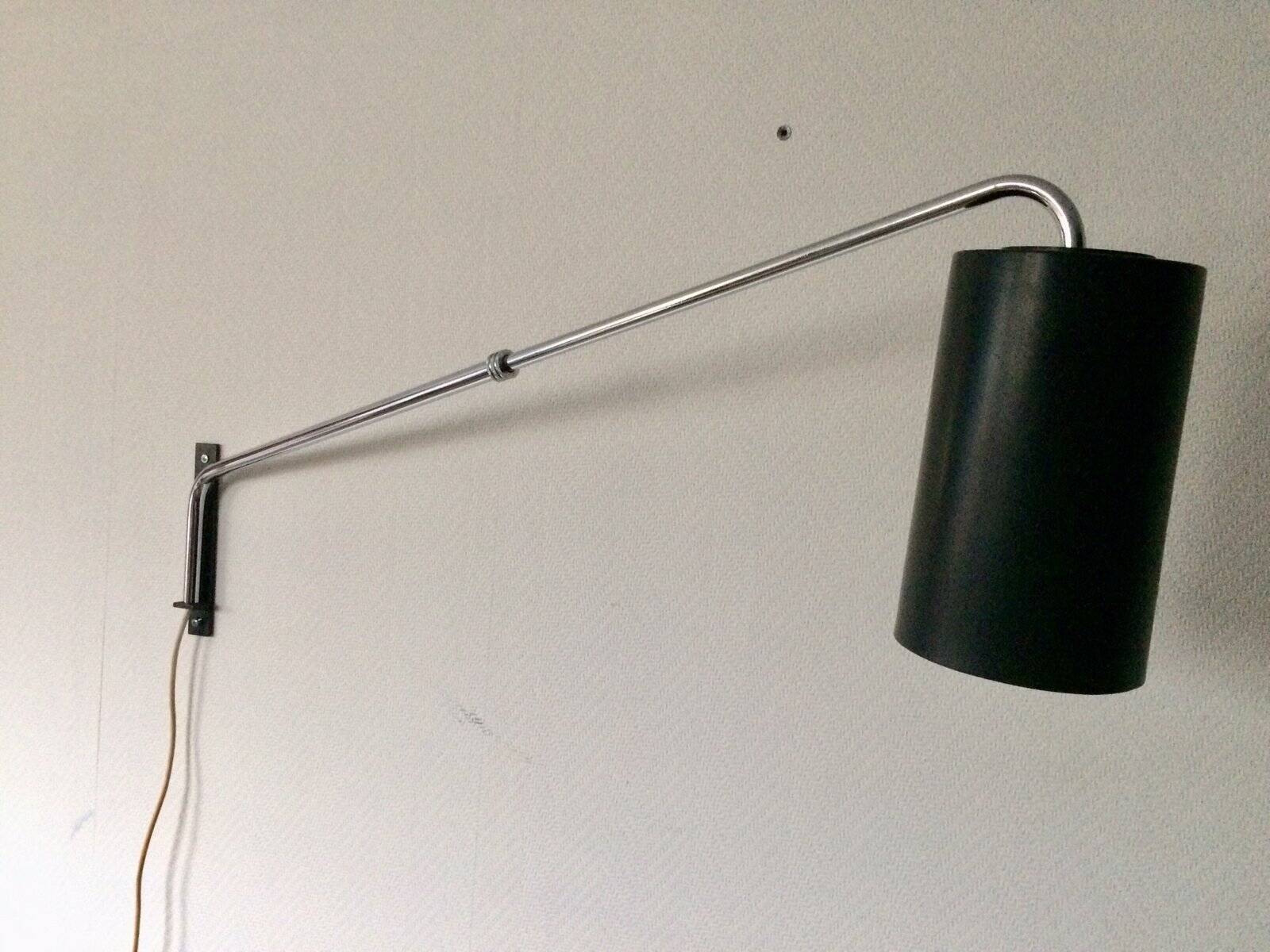 Mid-Century Extendable Cylinder Wall Lamp, 1960s