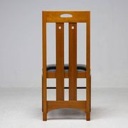 Table Frank Lloyd Wright ‘608 Taliesin’ + four Mackintosh chairs “309 Ingram”