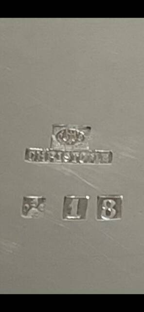 Christofle silver-plated plate