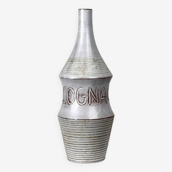 Rare ceramic bottle by the Argonautes, Vallauris, circa 1960