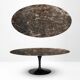 Original knoll tulip dining table (198x121cm) emperador glossy new condition!!