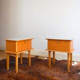 Pair of vintage bedside tables 60