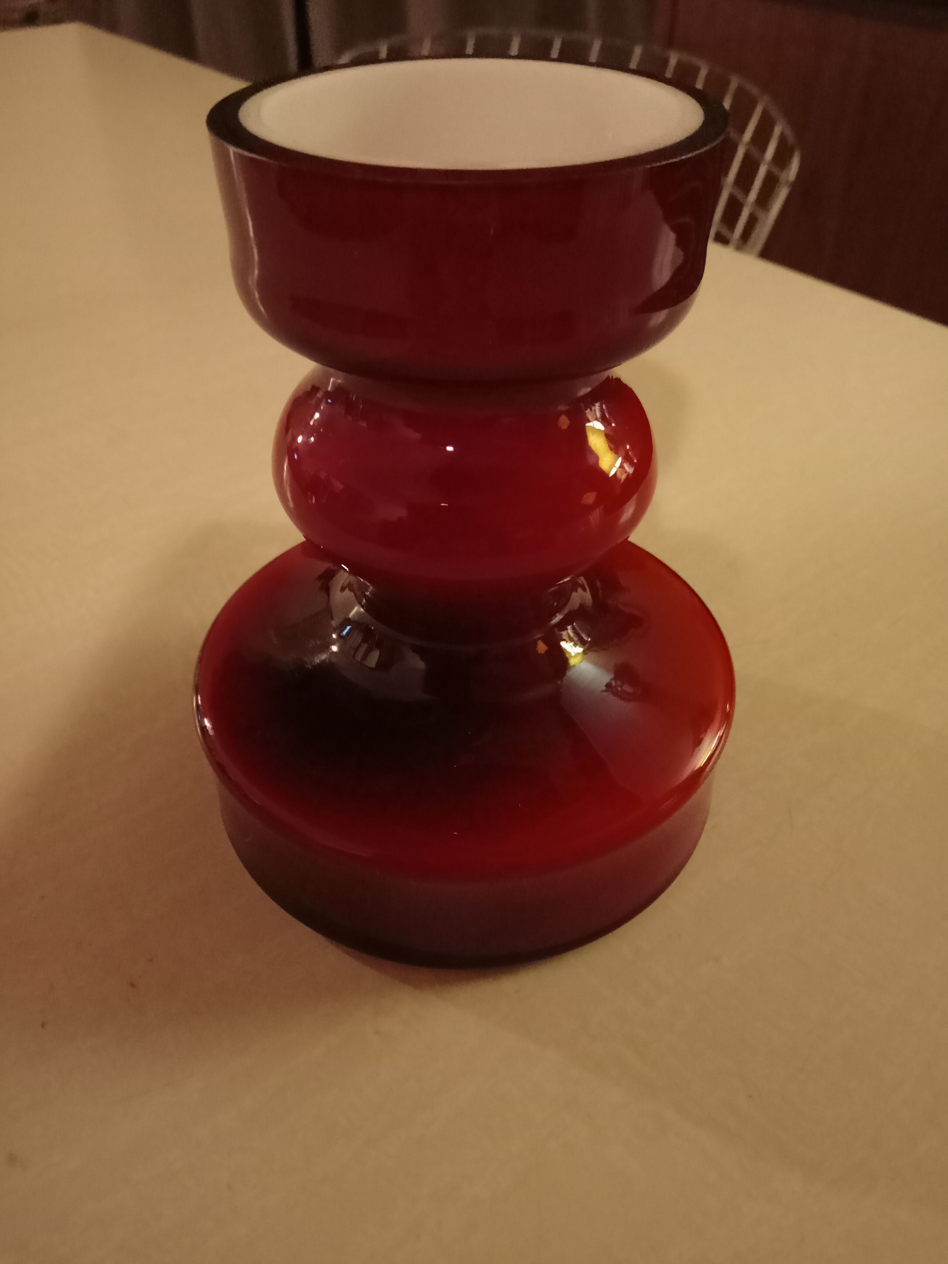 Glass vase or candle holder