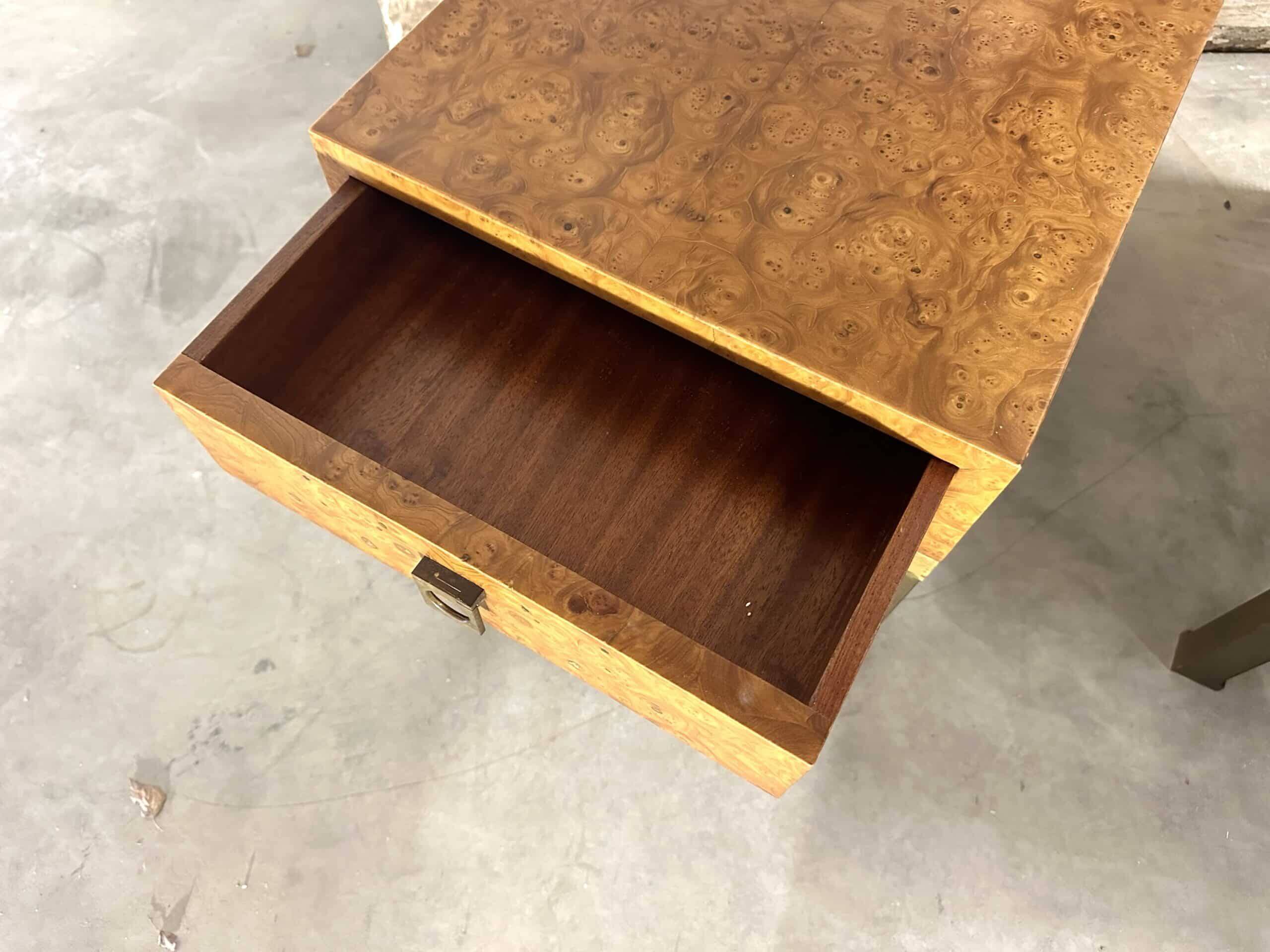 Pair of bedside tables serving as end tables by Guy Lefèvre for Maison JANSEN 1970s
