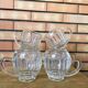 Set of 6 Portuguese vintage beer mugs