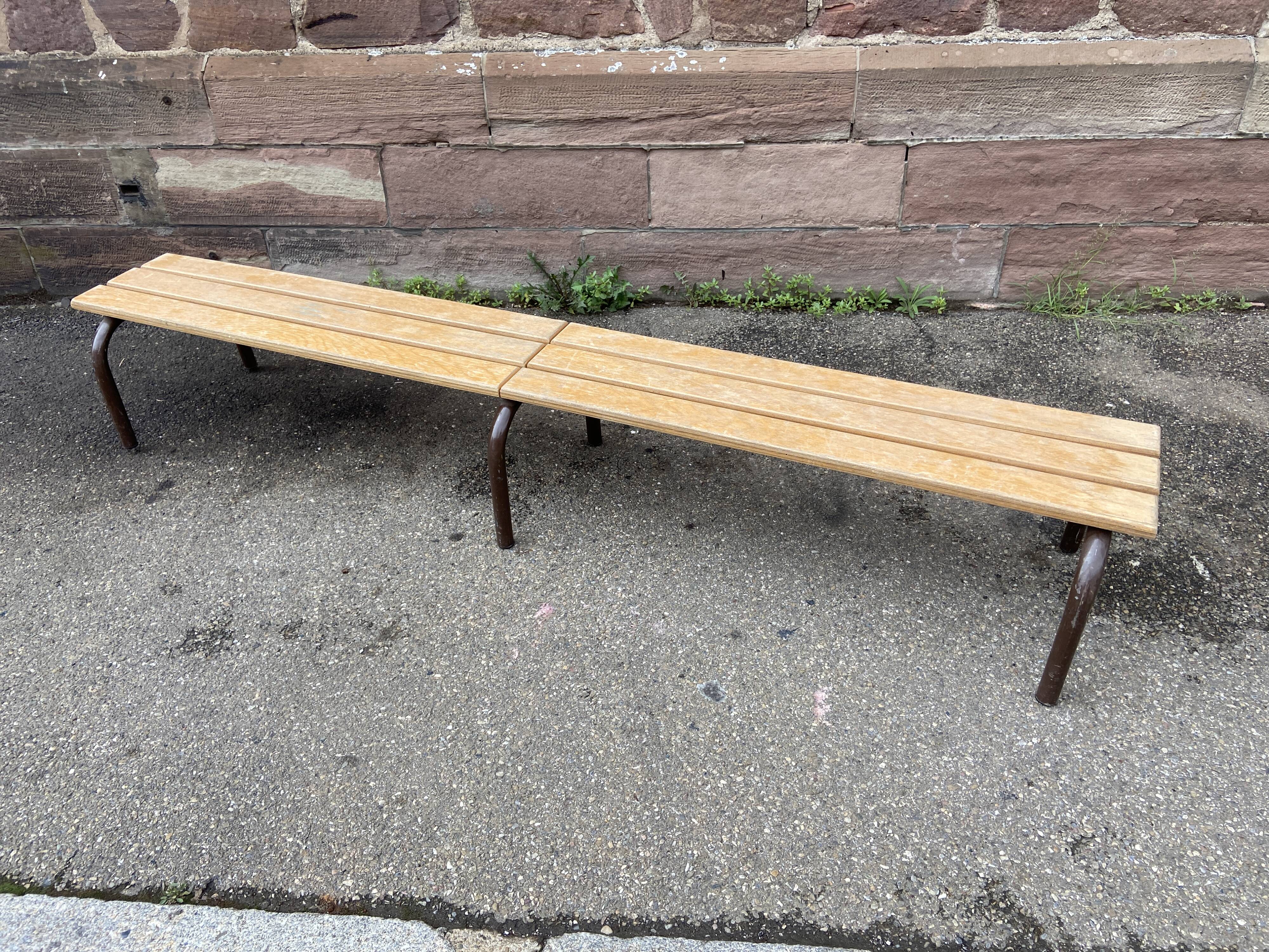 Industrial children's school bench Mullca 1960s