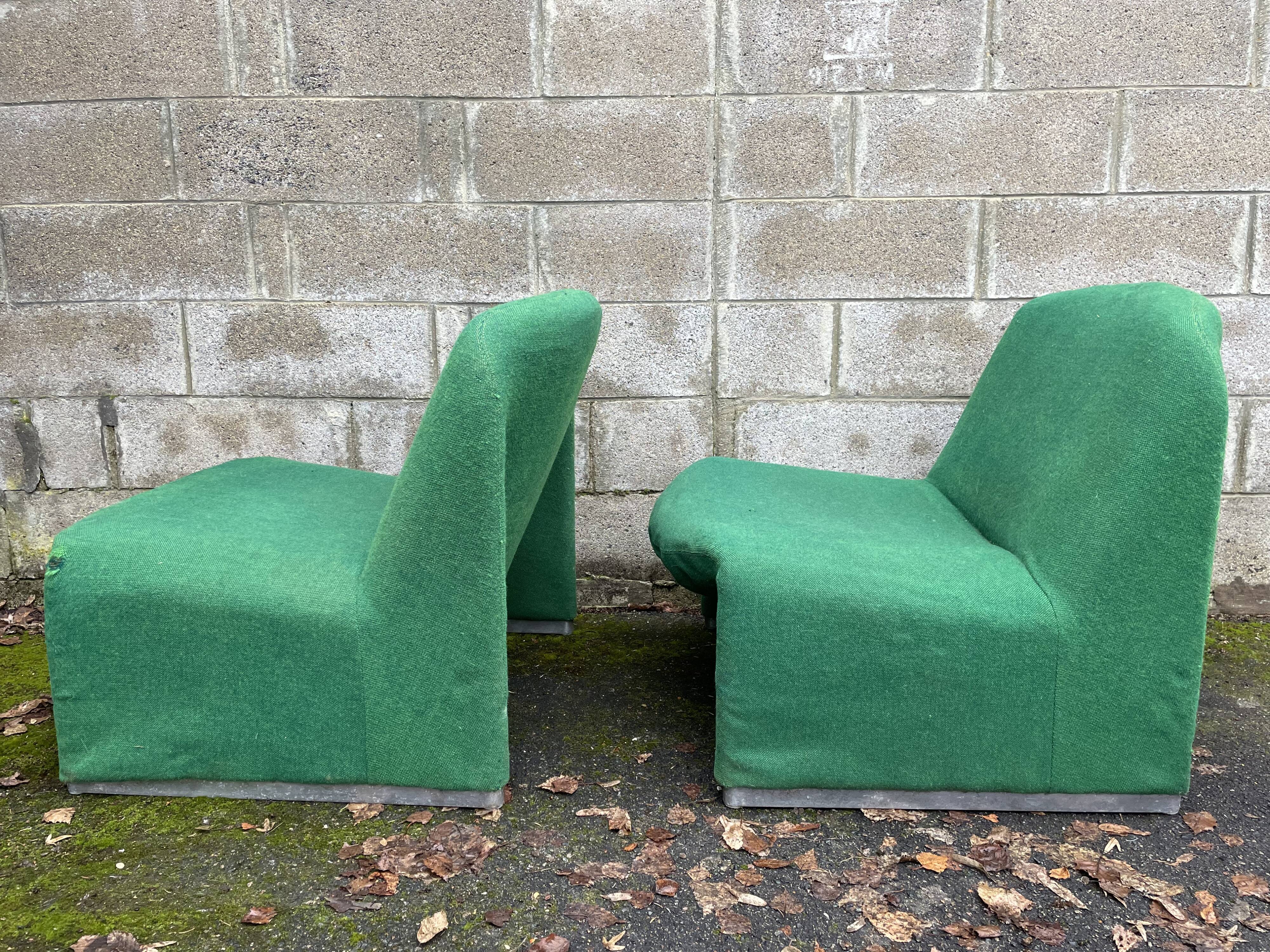 Set of 2 armchairs Alky, Giancarlo Piretti for Castelli, circa 1970