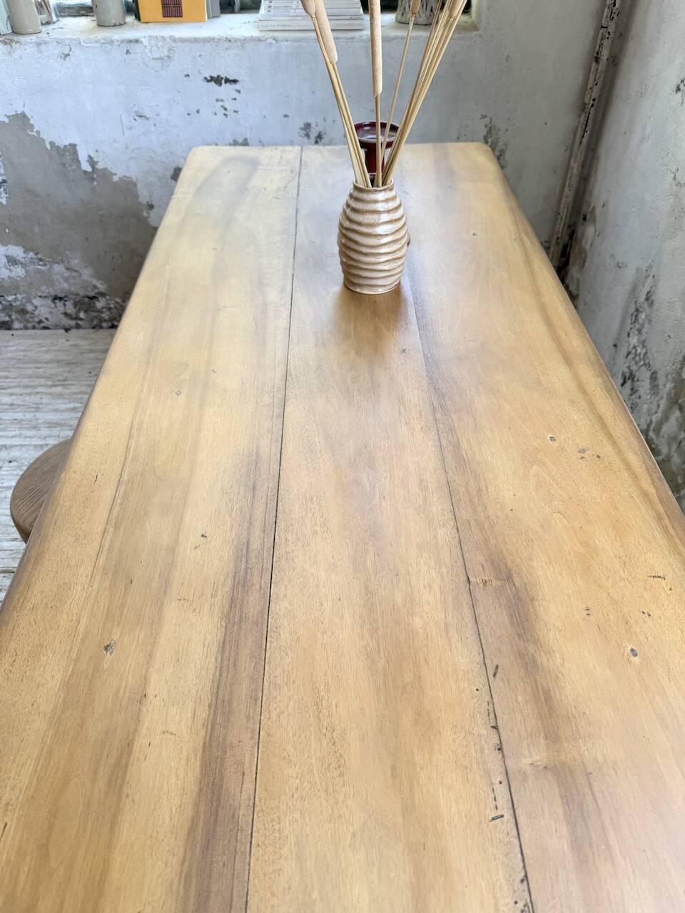 Walnut farmhouse table 2.10m from the 50s