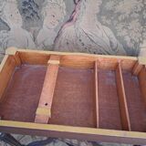 Marquetry games table.