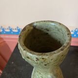 Anthropomorphic stoneware pitcher signed Jean Lerat