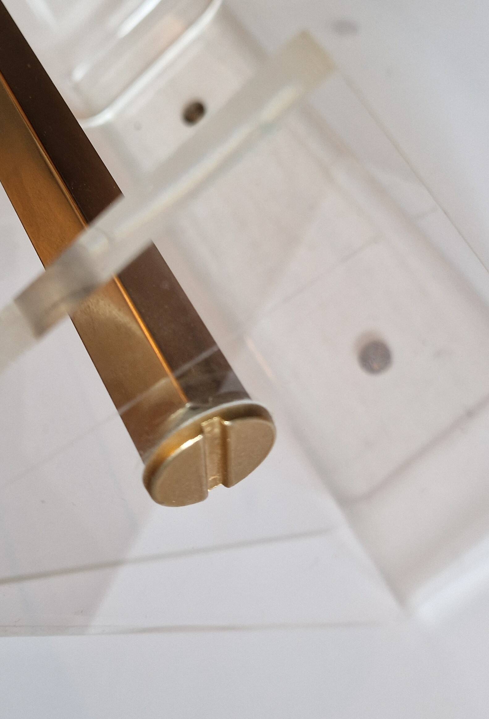 David Lange 1970 Plexiglas Magazine Rack