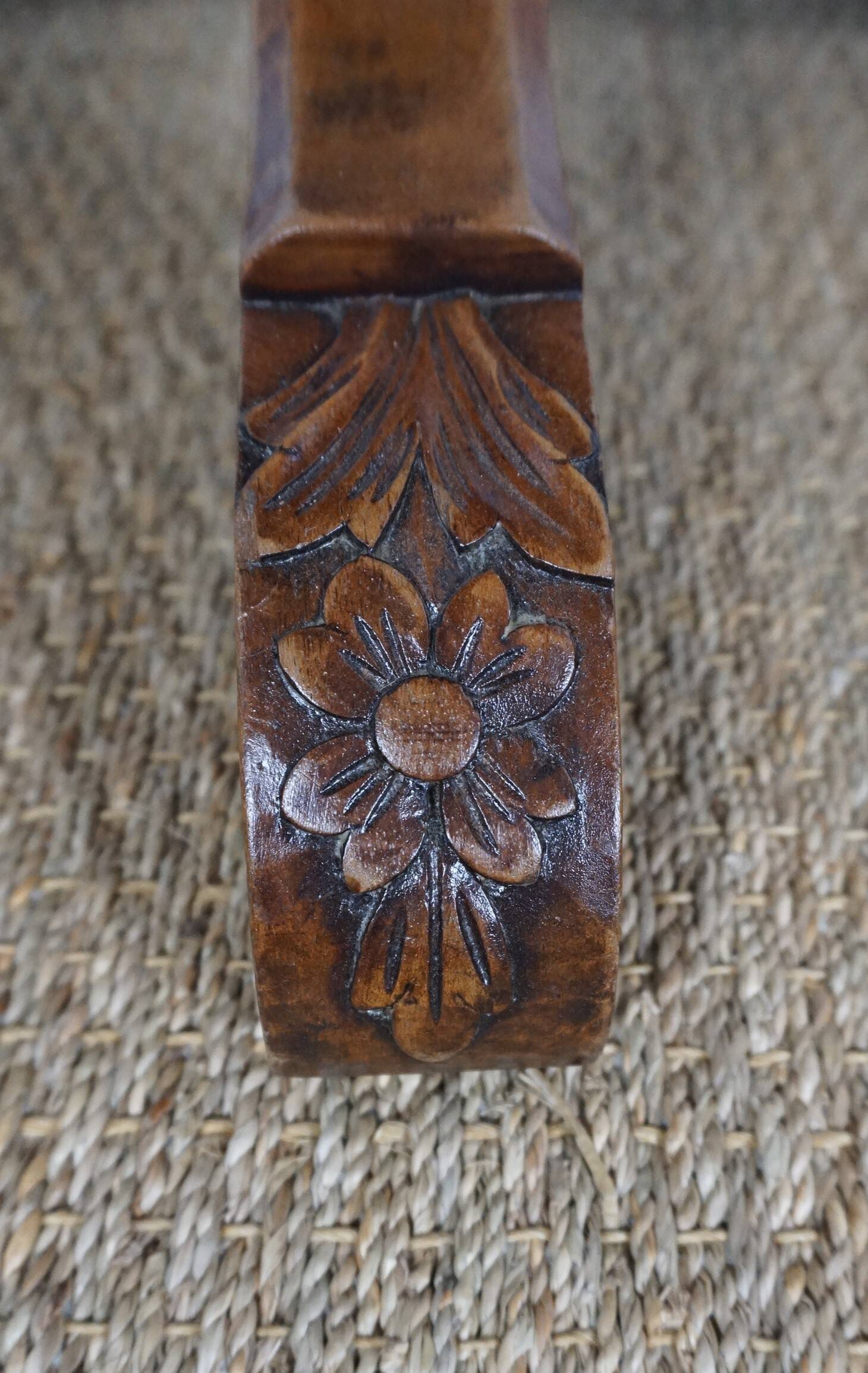 19th century violin table in walnut