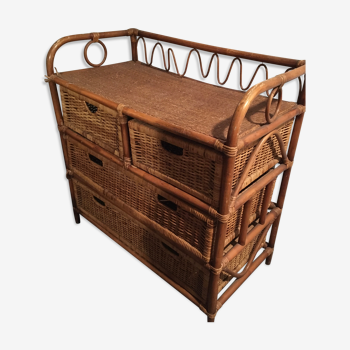 Commode bambou