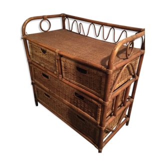 Commode bambou