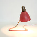 Robert Caillat, red and gold lamp from the years 1950