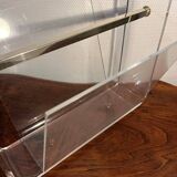 Plexiglas magazine rack by David Lange