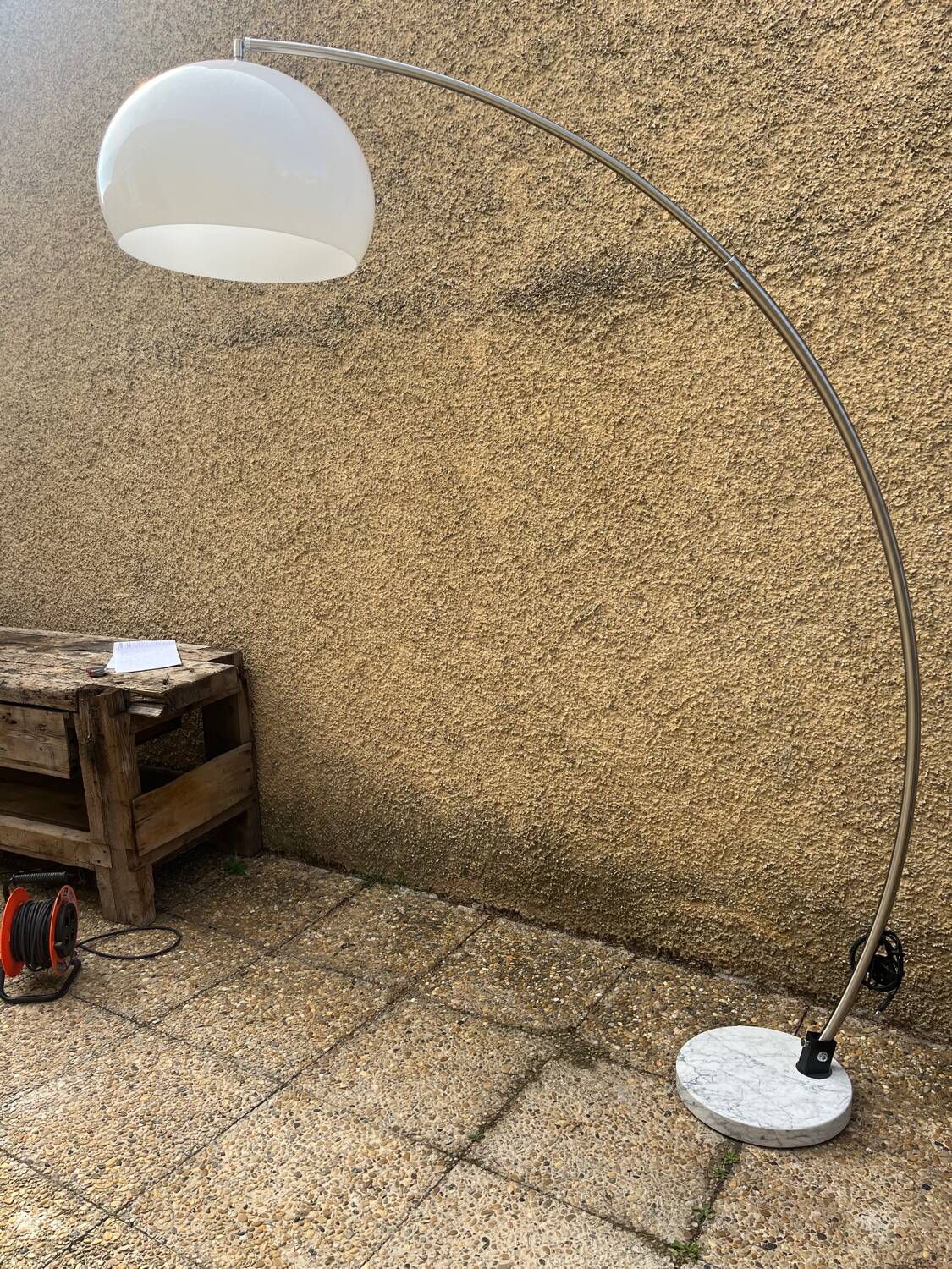 Arc floor lamp, 1970s design