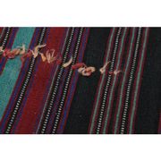 1970s Vintage Turkish Handmade Wool & Cotton Purple Area Rug 232x350