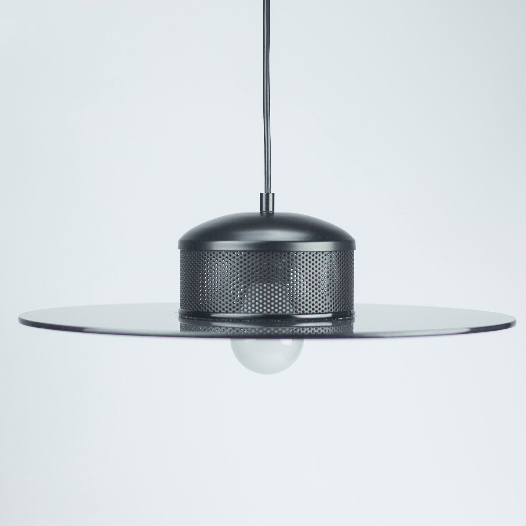 Glass ceiling lamp 1980