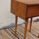 Bedside table spindle feet