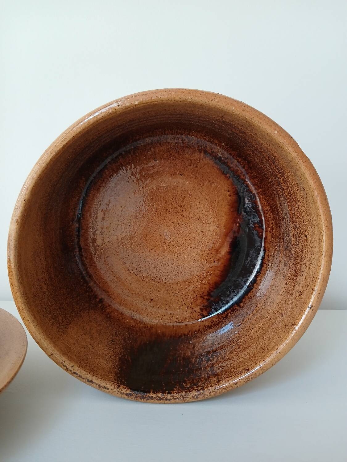 Vegetable salad bowl terracotta pottery