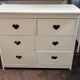 Wooden chest of drawers - White