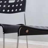 Omstack vintage metal chairs BIEFFEPLAST 1970s