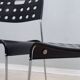 Omstack vintage metal chairs BIEFFEPLAST 1970s
