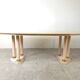 Vintage beige lacquered dining table, 1970s