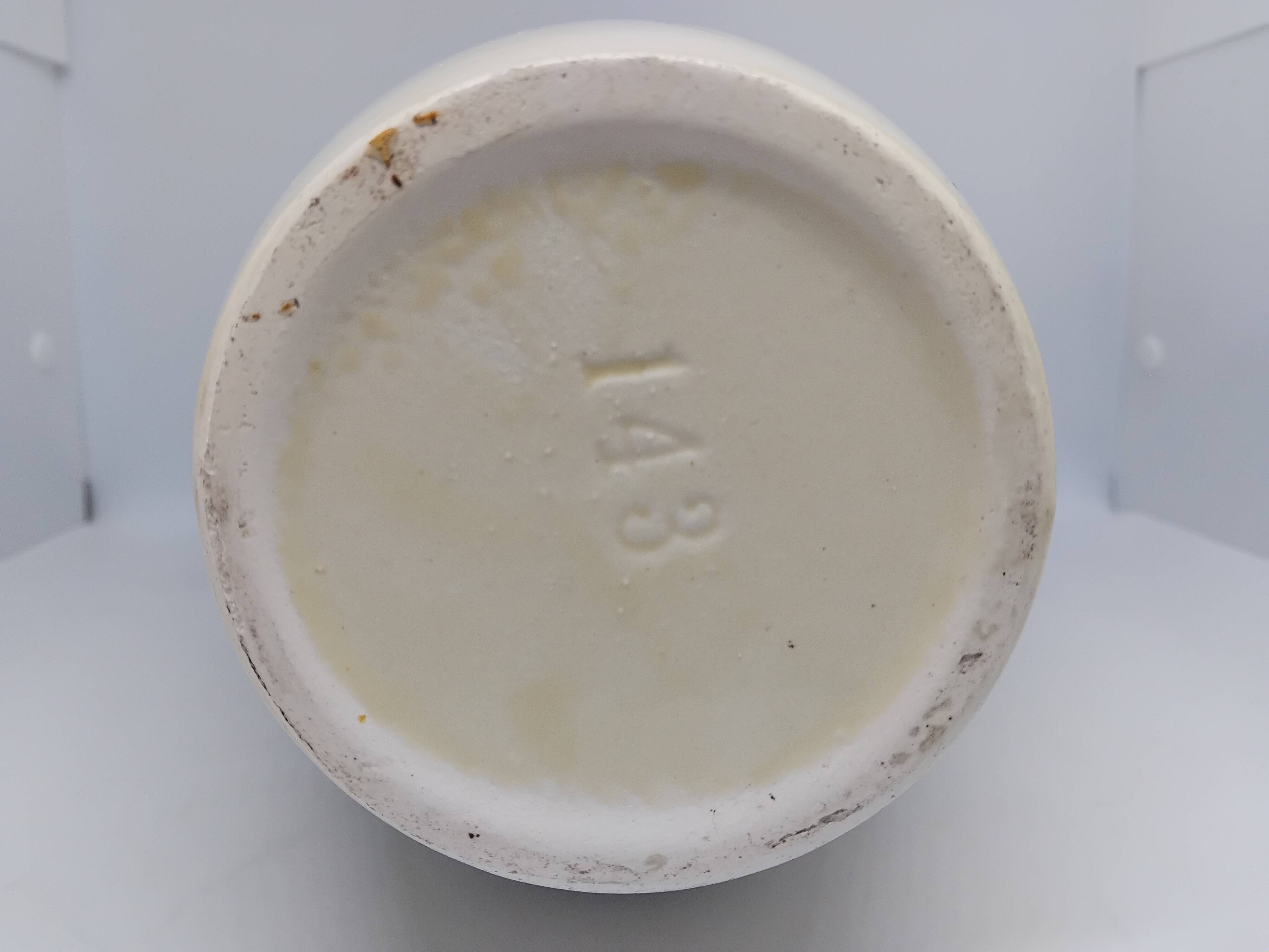 Large earthenware vase. Polychrome ceramic. Breton type.