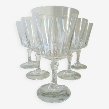 Set of 6 Arques crystal glasses