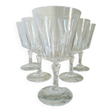 Set of 6 Arques crystal glasses