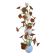 Contemporary flowers murano glass cascade chandelier