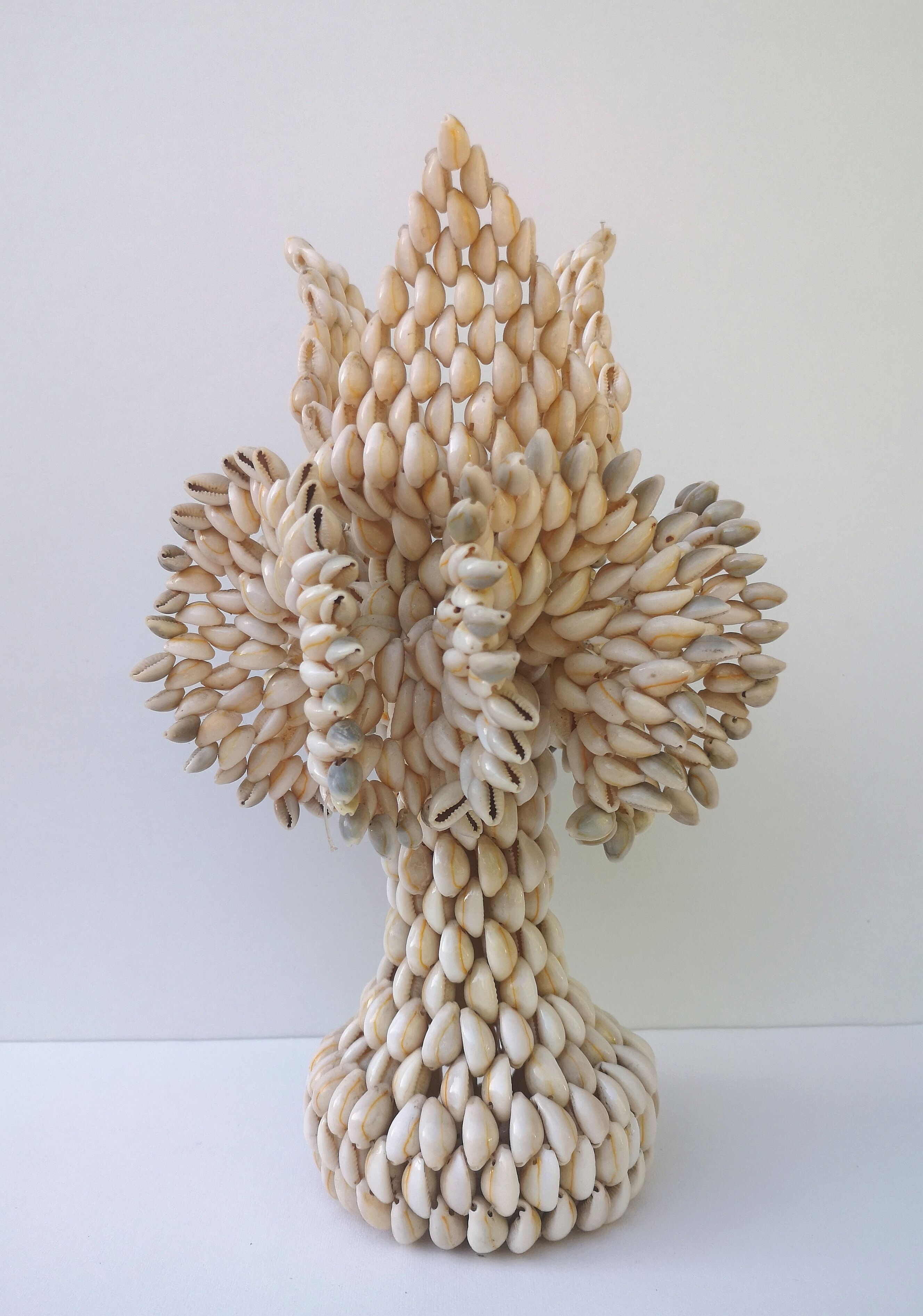 Vintage shell candle holder