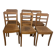 Set of 6 vintage wooden chairs — Monobloc licence assem