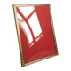 Gilt brass & curved glass photo frame, Denmark, 1950