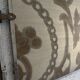 Miroir vintage 1930 triptyque de barbier Art Déco tissu - 31 x 77 cm
