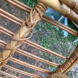 Lot de 10 chaises en rotin vintage