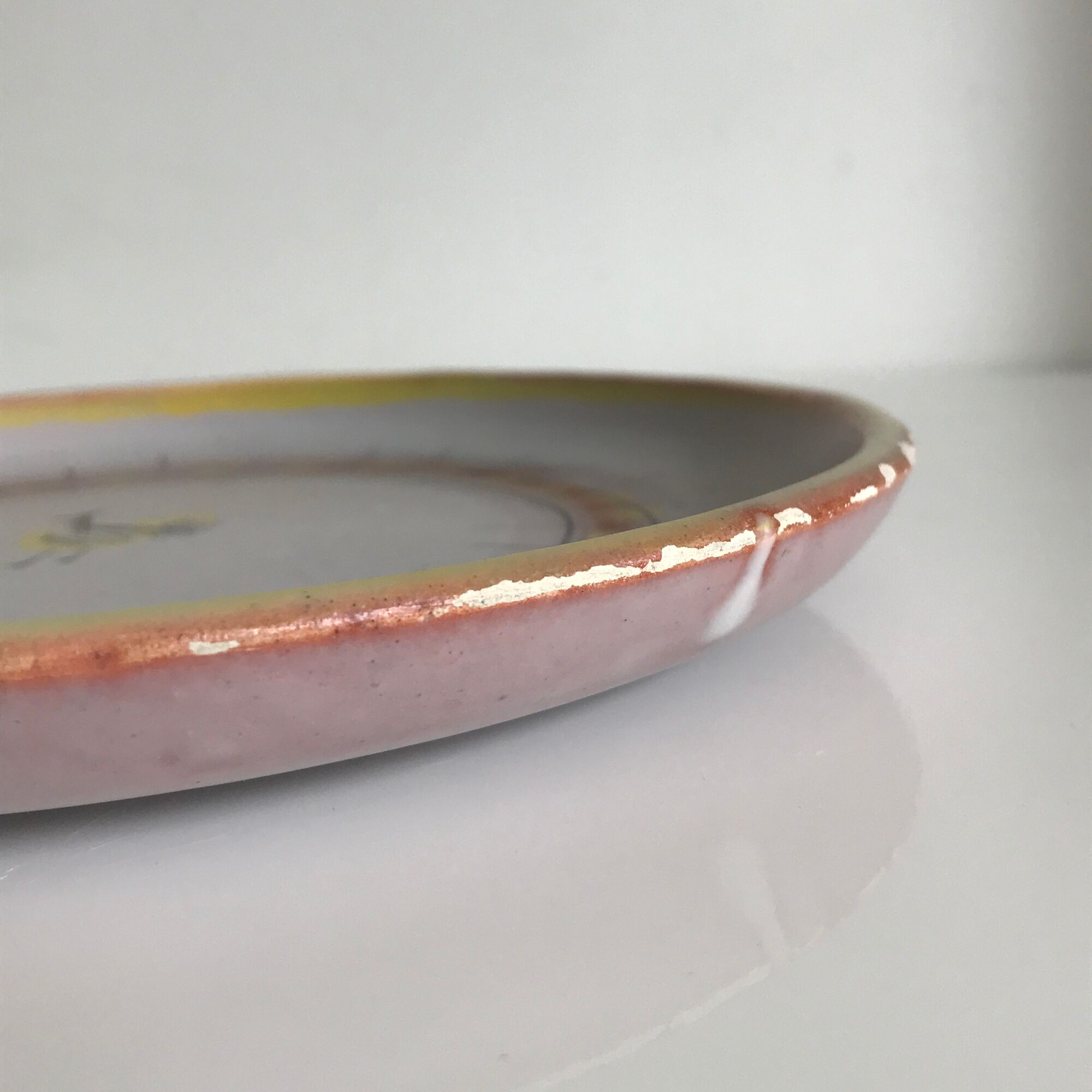 Roger Capron's empty ceramic pocket plate located in Vallauris