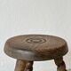 Antique wooden tripod stool