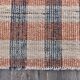 190x290 cm organic wool made kilim , orange blue wool kilim, kilim stripe