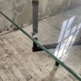 60s glass coffee table