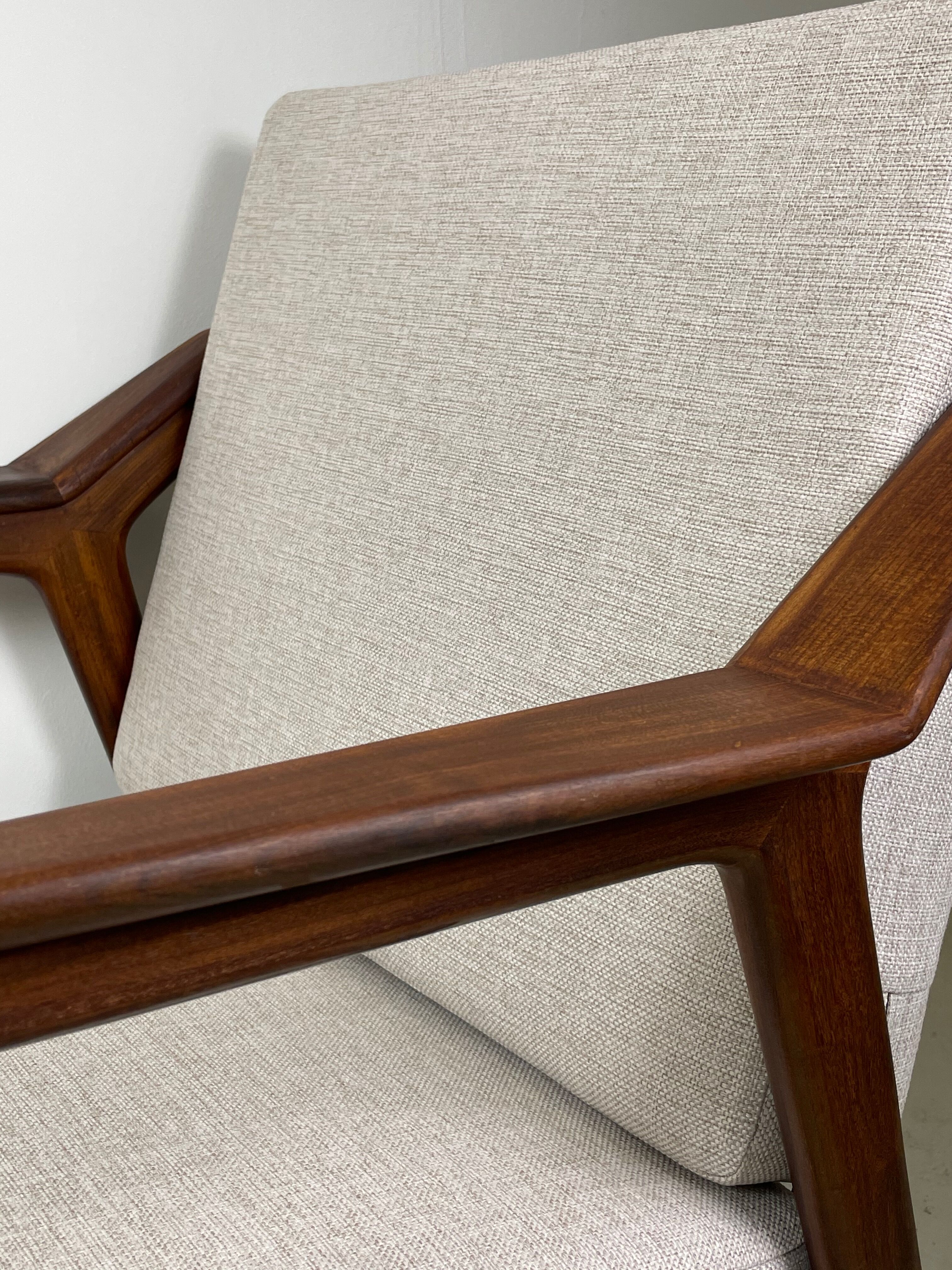 Danish easy chair in afromosia by Brockmann Petersen for Randers, 1960s