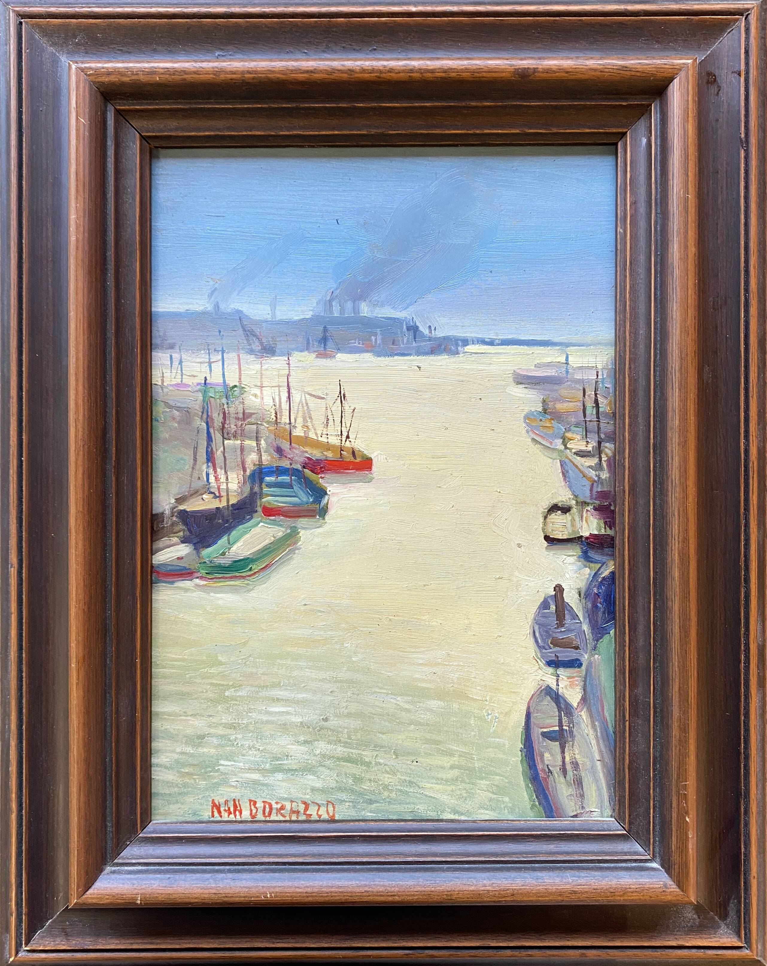 Table HSP Nan Borazzo (born 1905-?) ec. Italian Port Marine + frame