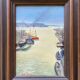 Table HSP Nan Borazzo (born 1905-?) ec. Italian Port Marine + frame